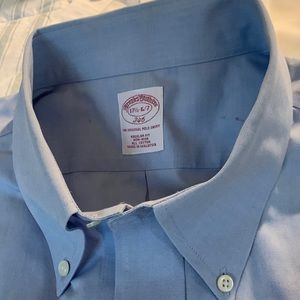 3 Brooks Brothers button down collar shirts with pocket .